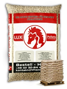LUX-pellets 6 mm - Ökologische Holzpellets zum Einstreuen